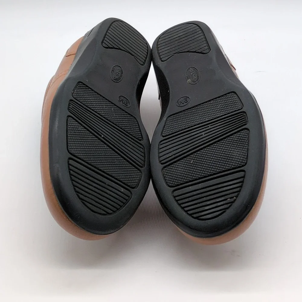 Dr. Scholl's Shoes Womens Beige 9‎ Leather Walking Oxfords Air Pillo E6Y-2X